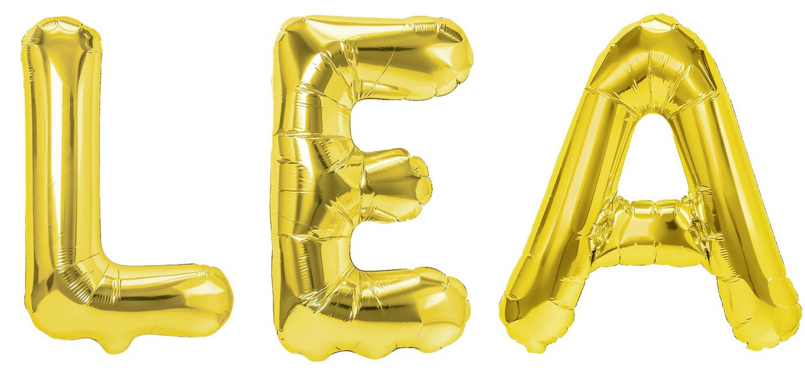 Folienballon Schriftzug weibliche Namen (Lea) 35cm Höhe