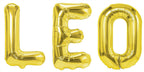 Folienballon Schriftzug männliche Namen (Leo) 35cm Höhe