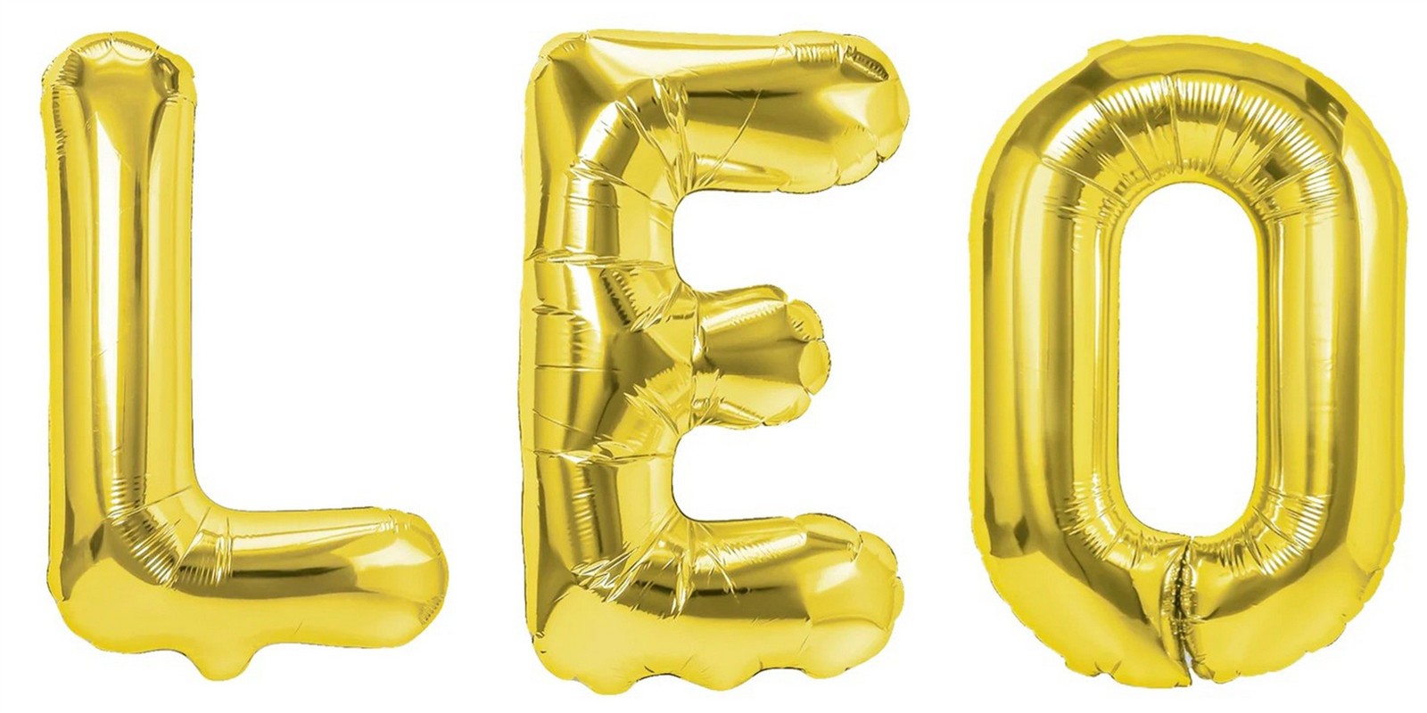 Folienballon Schriftzug männliche Namen (Leo) 35cm Höhe