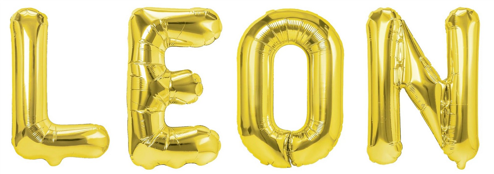 Folienballon Schriftzug männliche Namen (Leon) 35cm Höhe
