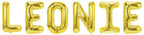 Folienballon Schriftzug weibliche Namen (Leonie) 35cm Höhe