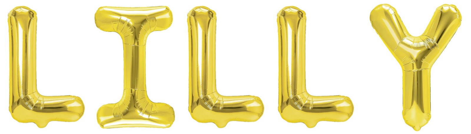 Folienballon Schriftzug weibliche Namen (Lilly) 35cm Höhe