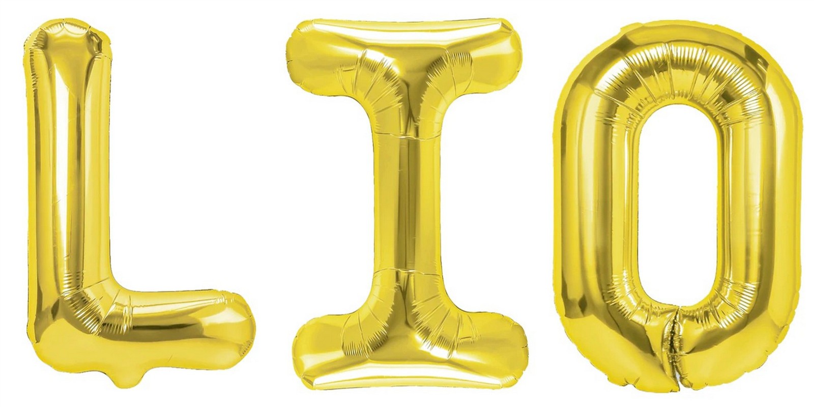 Folienballon Schriftzug männliche Namen (Lio) 35cm Höhe