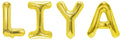 Folienballon Schriftzug weibliche Namen (Liya) 35cm Höhe