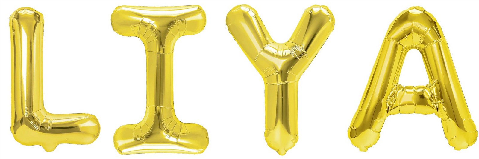 Folienballon Schriftzug weibliche Namen (Liya) 35cm Höhe