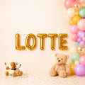 Folienballon Schriftzug weibliche Namen (Lotte) 35cm Höhe