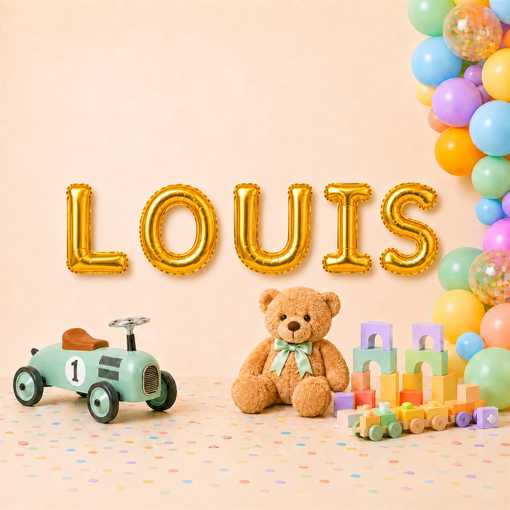 Folienballon Schriftzug männliche Namen (Louis) 35cm Höhe