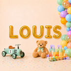 Folienballon Schriftzug männliche Namen (Louis) 35cm Höhe