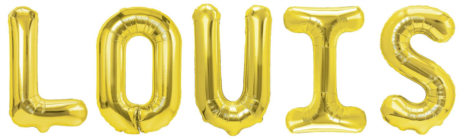 Folienballon Schriftzug männliche Namen (Louis) 35cm Höhe