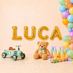 Folienballon Schriftzug männliche Namen (Luca) 35cm Höhe