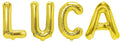 Folienballon Schriftzug männliche Namen (Luca) 35cm Höhe