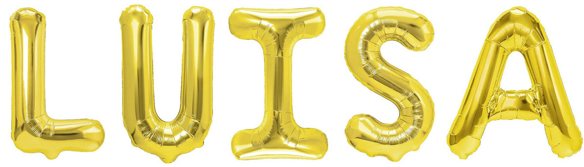 Folienballon Schriftzug weibliche Namen (Luisa) 35cm Höhe
