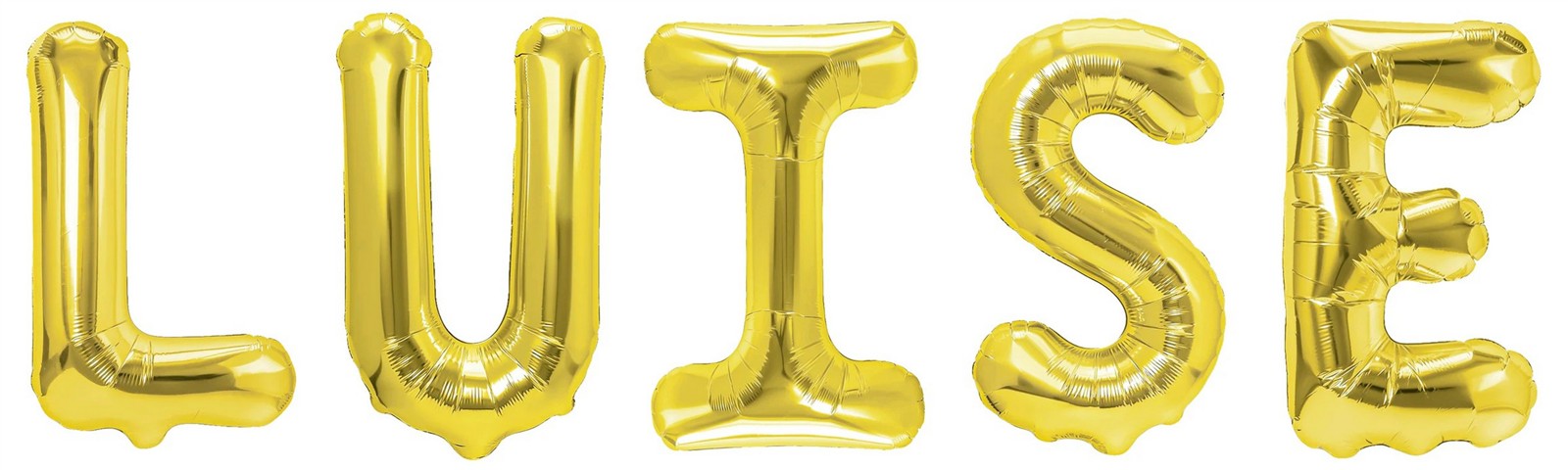 Folienballon Schriftzug weibliche Namen (Luise) 35cm Höhe