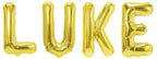 Folienballon Schriftzug männliche Namen (Luke) 35cm Höhe