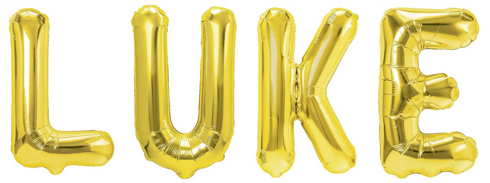 Folienballon Schriftzug männliche Namen (Luke) 35cm Höhe