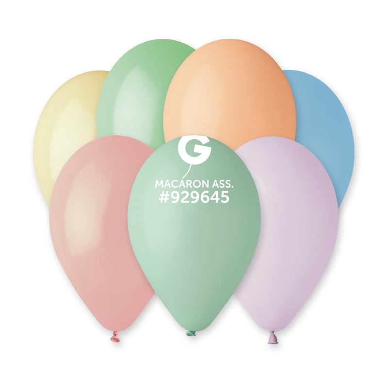 100x Gemar Latexballon G110 12"/30cm #MC Pastel Macaron Mix