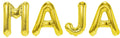Folienballon Schriftzug weibliche Namen (Maja) 35cm Höhe