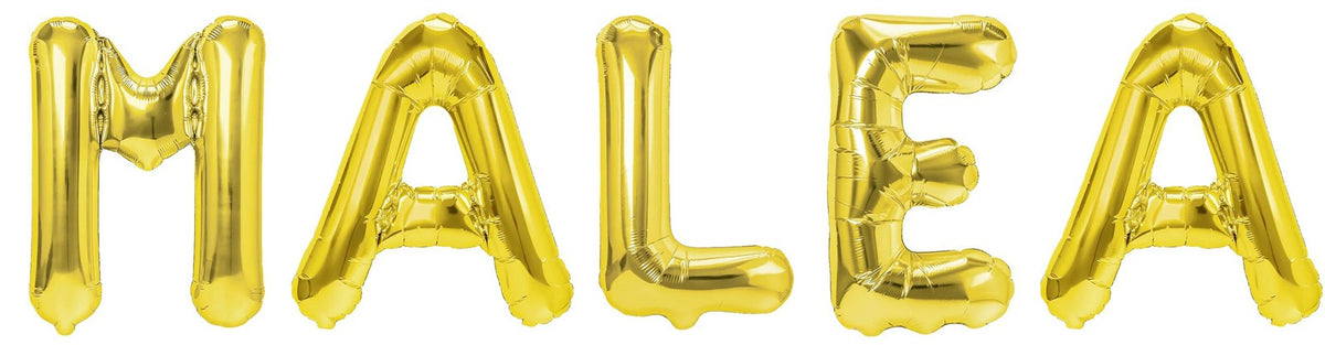 Folienballon Schriftzug weibliche Namen (Malea) 35cm Höhe