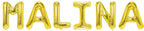 Folienballon Schriftzug weibliche Namen (Malina) 35cm Höhe