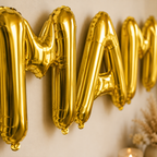 Party Austria Buchstabenballons Gold 35 cm – Wunschtext personalisierbar – Folienballons für Geburtstag, Hochzeit, Taufe & Firmung