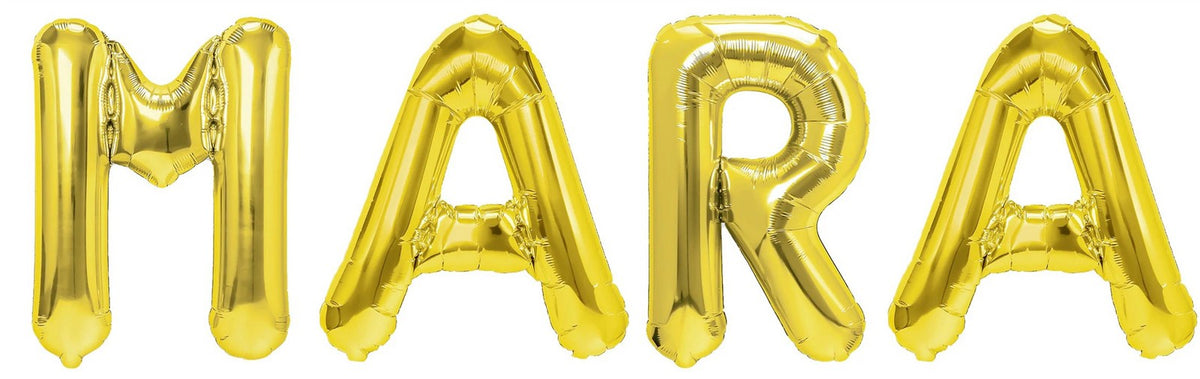 Folienballon Schriftzug weibliche Namen (Mara) 35cm Höhe
