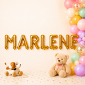 Folienballon Schriftzug weibliche Namen (Marlene) 35cm Höhe