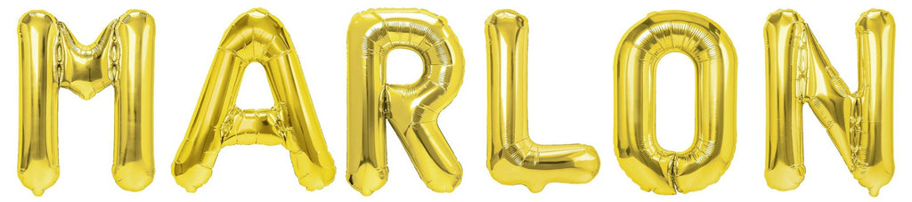 Folienballon Schriftzug männliche Namen (Marlon) 35cm Höhe