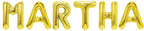 Folienballon Schriftzug weibliche Namen (Martha) 35cm Höhe