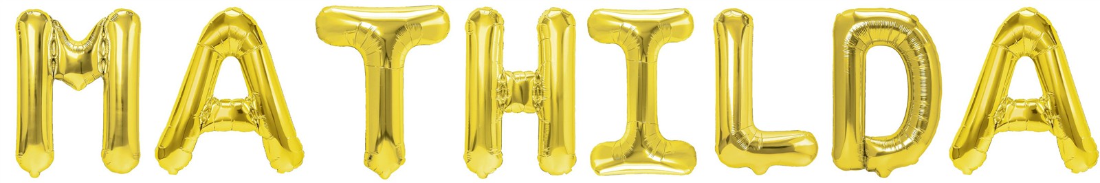 Folienballon Schriftzug weibliche Namen (Mathilda) 35cm Höhe