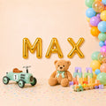 Folienballon Schriftzug männliche Namen (Max) 35cm Höhe