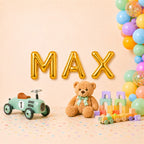 Folienballon Schriftzug männliche Namen (Max) 35cm Höhe