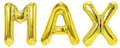 Folienballon Schriftzug männliche Namen (Max) 35cm Höhe