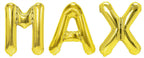 Folienballon Schriftzug männliche Namen (Max) 35cm Höhe