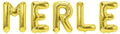 Folienballon Schriftzug weibliche Namen (Merle) 35cm Höhe