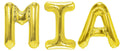 Folienballon Schriftzug weibliche Namen (Mia) 35cm Höhe