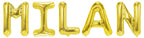 Folienballon Schriftzug männliche Namen (Milan) 35cm Höhe
