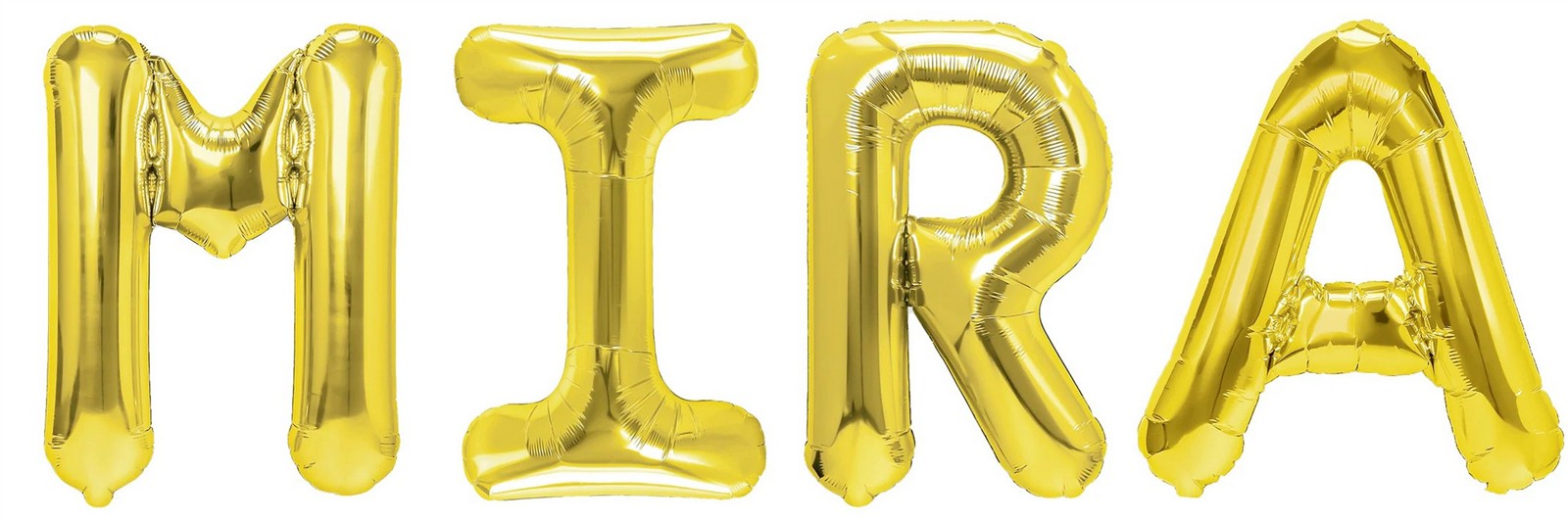 Folienballon Schriftzug weibliche Namen (Mira) 35cm Höhe