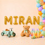 Folienballon Schriftzug männliche Namen (Miran) 35cm Höhe