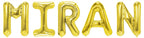 Folienballon Schriftzug männliche Namen (Miran) 35cm Höhe