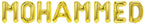 Folienballon Schriftzug männliche Namen (Mohammed) 35cm Höhe