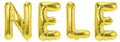 Folienballon Schriftzug weibliche Namen (Nele) 35cm Höhe