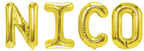 Folienballon Schriftzug männliche Namen (Nico) 35cm Höhe