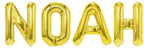 Folienballon Schriftzug männliche Namen (Noah) 35cm Höhe