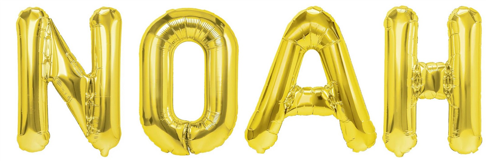 Folienballon Schriftzug männliche Namen (Noah) 35cm Höhe