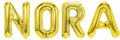 Folienballon Schriftzug weibliche Namen (Nora) 35cm Höhe