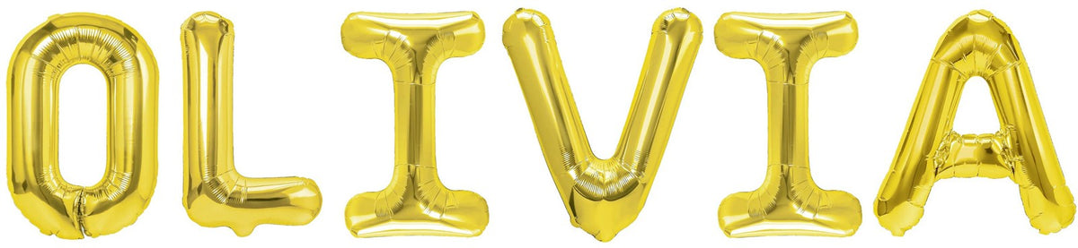 Folienballon Schriftzug weibliche Namen (Olivia) 35cm Höhe