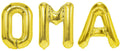 Folienballon Schriftzug (Oma) - Gold, 35 cm