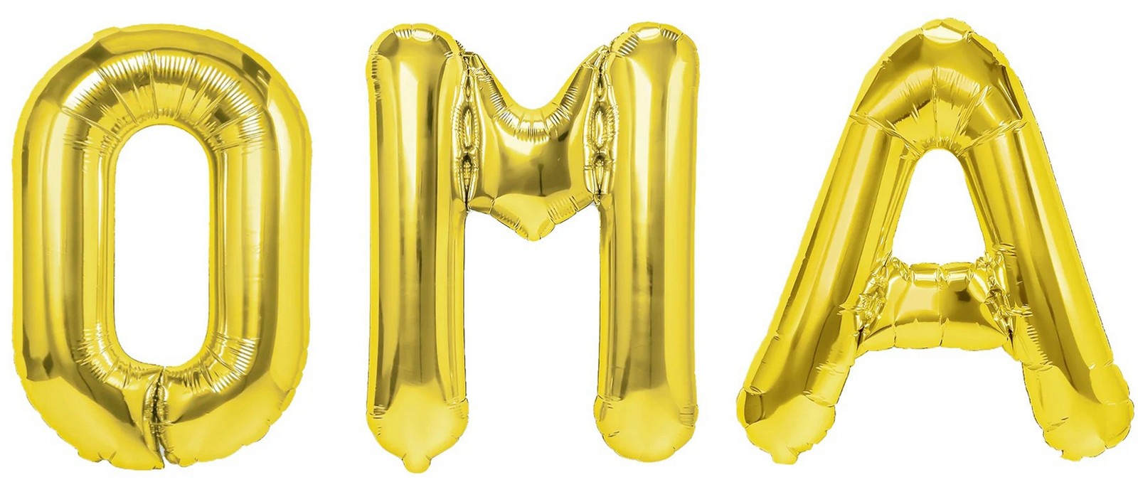 Folienballon Schriftzug (Oma) - Gold, 35 cm