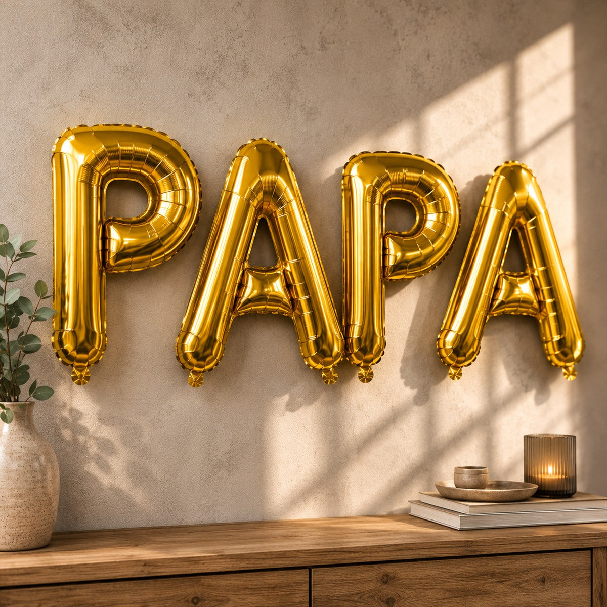 Folienballon Schriftzug (Papa) - Gold, 35 cm