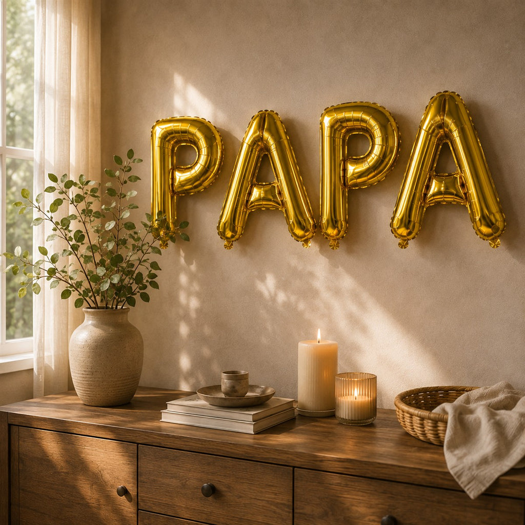 Folienballon Schriftzug (Papa) - Gold, 35 cm